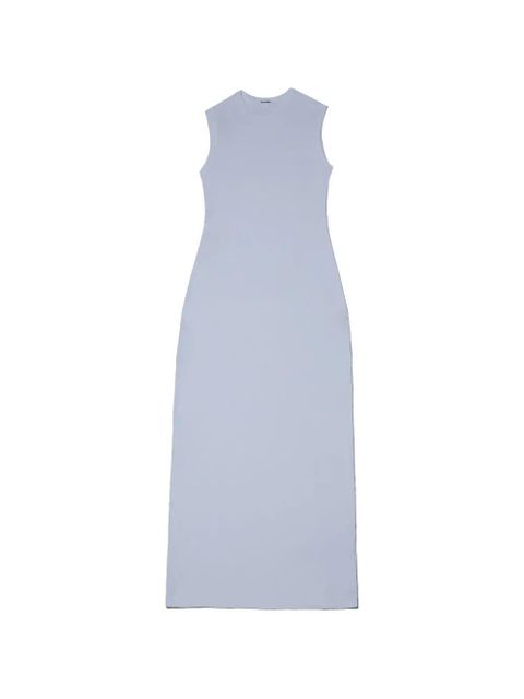 Jil Sander short-sleeved layered maxi dress - Purple