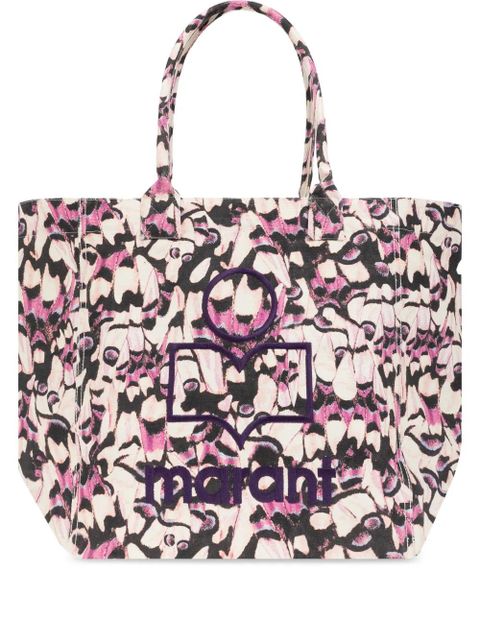 ISABEL MARANT patterned canvas tote bag - Pink - zdjęcie produktu nr 1