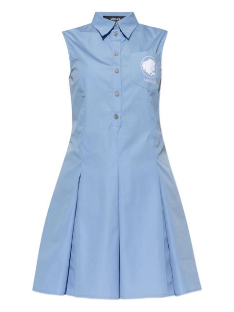 Versace button-up sleeveless dress - Blue - zdjęcie produktu nr 1