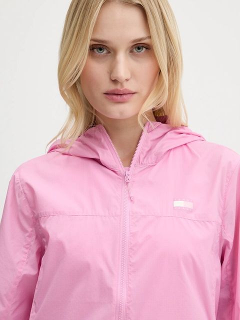 Tommy Jeans kurtka kolor różowy przejściowa DW0DW21188
