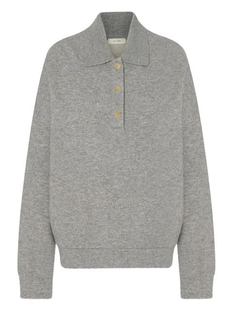 The Row Corzas buttoned polo-collar polo shirt - Grey - zdjęcie produktu nr 1