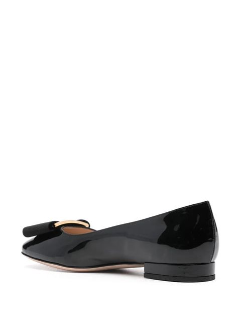 TOM FORD Audrey 20mm patent ballerina shoes - Black