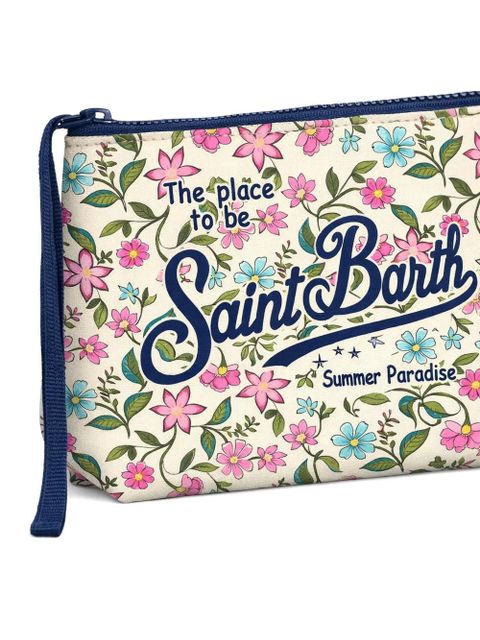 MC2 Saint Barth Aline floral-print clutch bag - Neutrals - zdjęcie produktu nr 2