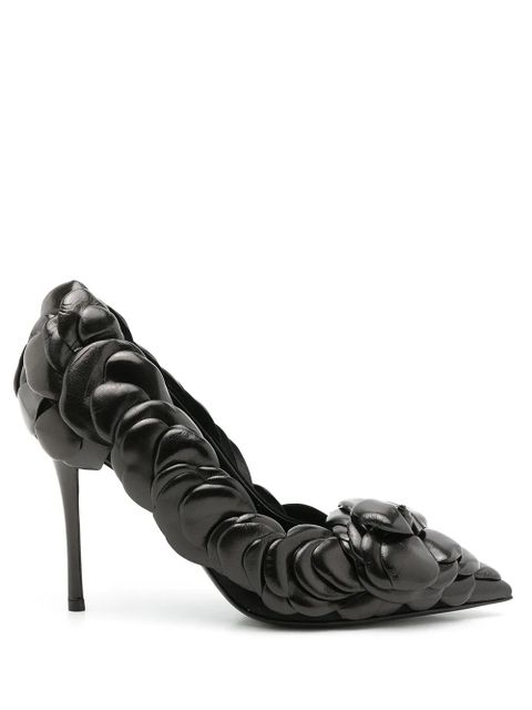 Valentino Garavani Rose stiletto pumps - Black - zdjęcie produktu nr 1