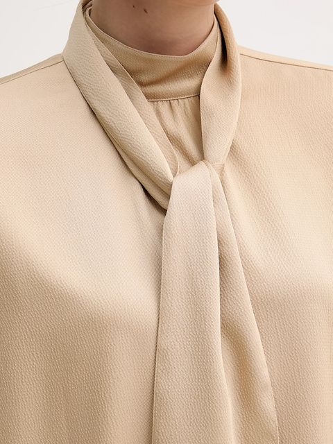 Marc Aurel sukienka kolor beżowy mini prosta 6584-2010-93474