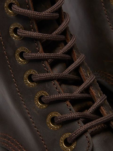 Dr. Martens workery skórzane Sinclair damskie kolor brązowy na platformie DM40910200