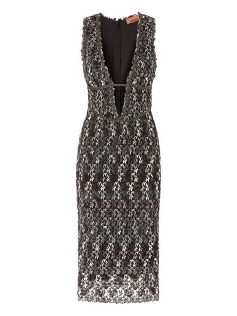 Missoni floral-pattern midi dress - Black - zdjęcie produktu nr 1