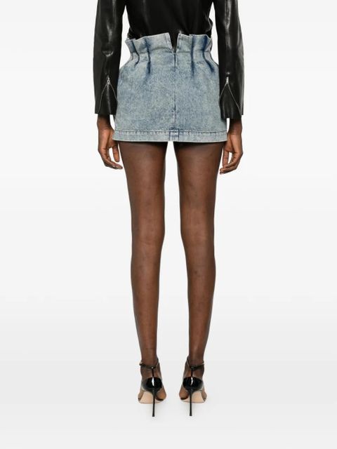 Magda Butrym pleated mini skirt - Blue