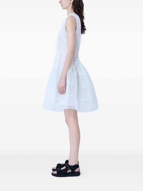 Cecilie Bahnsen CBclaudie panel-sheer mini dress - White - zdjęcie produktu nr 2