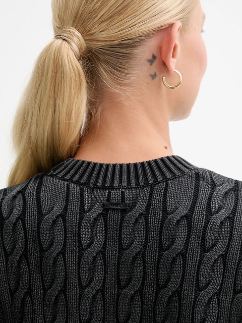 Levi's sweter bawełniany damski kolor czarny 0037S