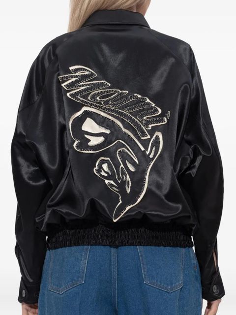 Marni satin bomber jacket - Black