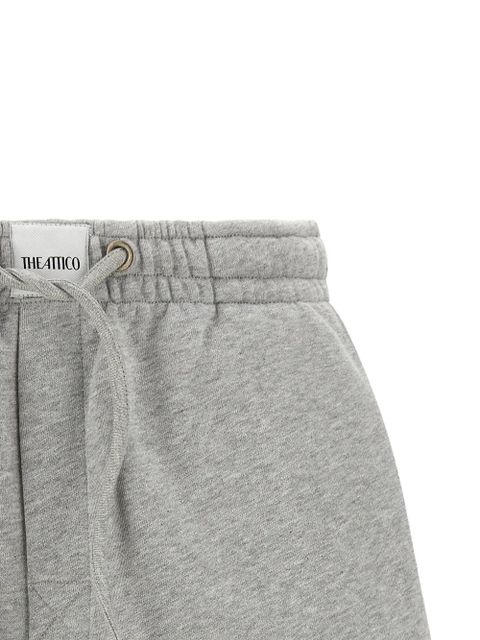 The Attico grey drawstring shorts