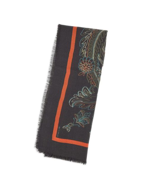 ETRO floral-print scarf - Brown - zdjęcie produktu nr 2