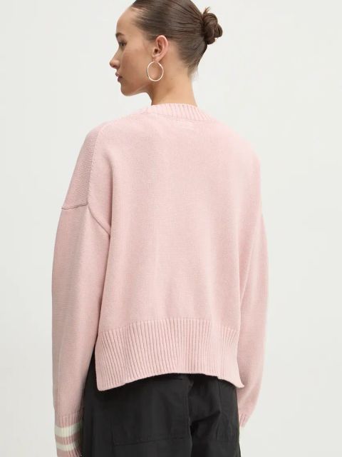 Guess Jeans kardigan bawełniany kolor różowy W4BR81 Z3HM1