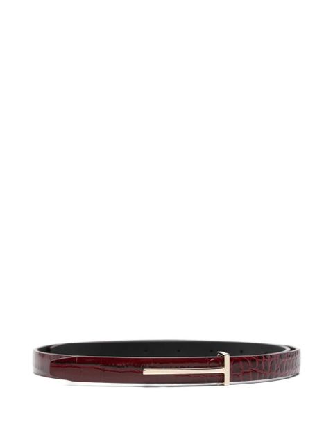 TOM FORD logo-buckle belt - Red - zdjęcie produktu nr 1