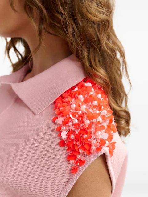 Essentiel Antwerp Joline sequin-embellished top - Pink