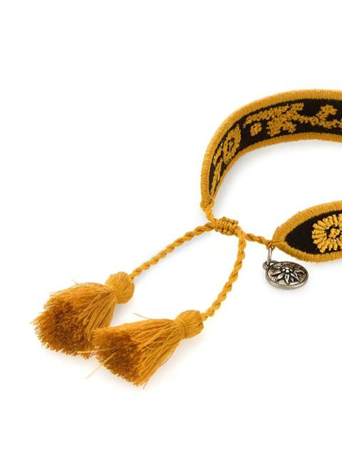 Prada two-tone suede bracelet - Yellow