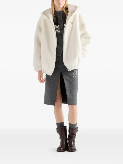 Prada reversible hooded jacket - Neutrals - zdjęcie produktu nr 2