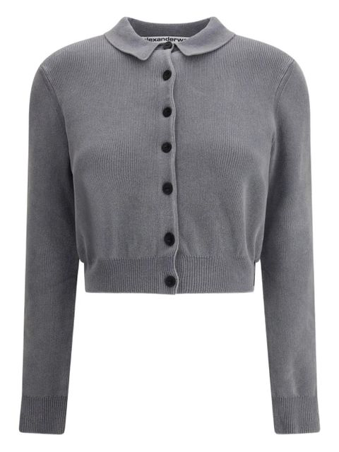 Alexander Wang cropped cardigan - Grey - zdjęcie produktu nr 1