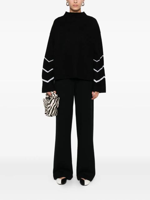 Max Mara virgin-wool trousers - Black