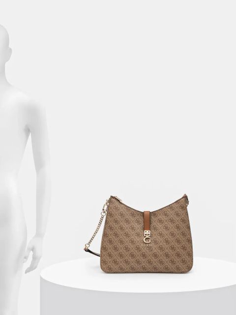 Guess torebka ZAMIRA kolor brązowy HWSG96 29020