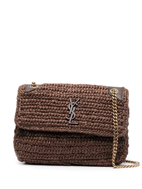 Saint Laurent woven shoulder bag - Brown - zdjęcie produktu nr 1
