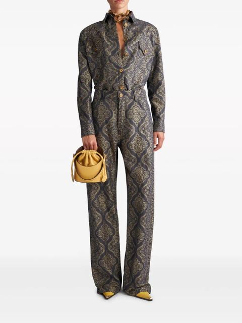 ETRO Saturno leather mini bag - Yellow