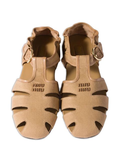 Miu Miu fisherman sandals - Neutrals