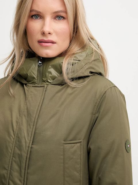 Tommy Hilfiger kurtka kolor zielony zimowa WW0WW46533