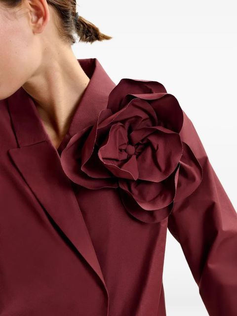 Essentiel Antwerp rose-embellishment shirt - Red