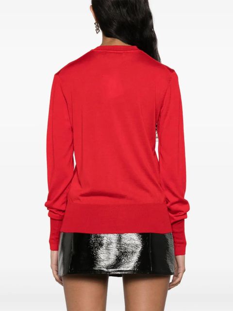 Vivienne Westwood Orb-embroidered fine-knit cardigan