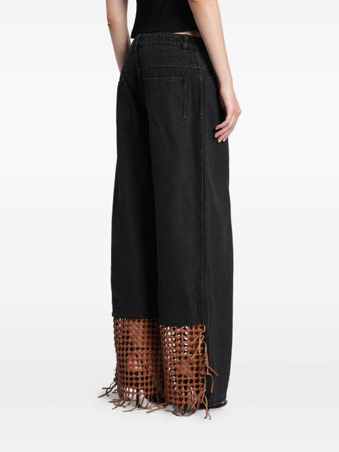 Christopher Esber Basket Leather jeans - Black