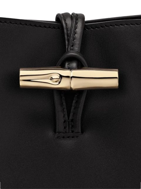 Longchamp extra small Le Roseau bucket bag - Black