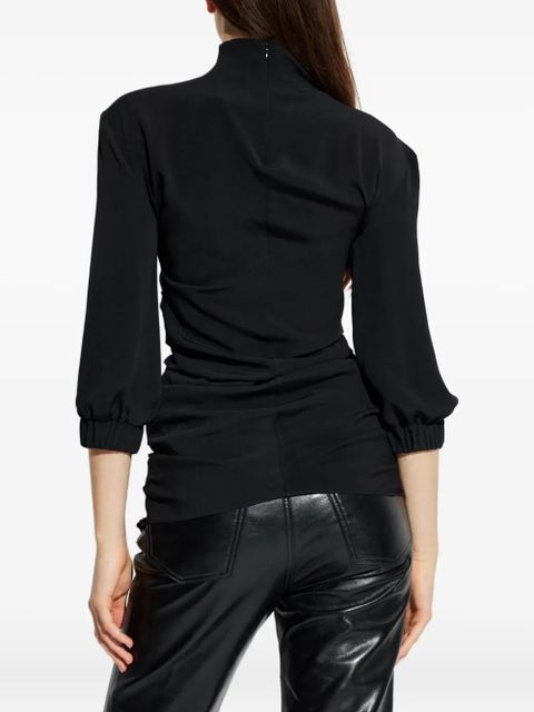 The Attico tie-detail blouse - Black