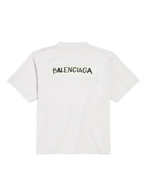 Balenciaga logo short-sleeves T-shirt - Neutrals