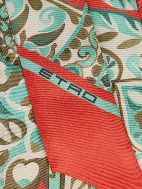 ETRO paisley silk scarf - Orange - zdjęcie produktu nr 2