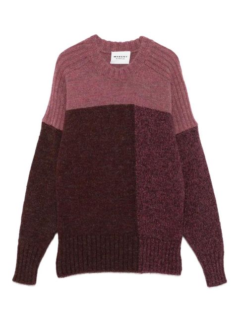 MARANT ÉTOILE colour-block ribbed sweater - Pink - zdjęcie produktu nr 1