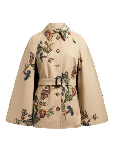 ETRO floral-print cape - Neutrals - zdjęcie produktu nr 1