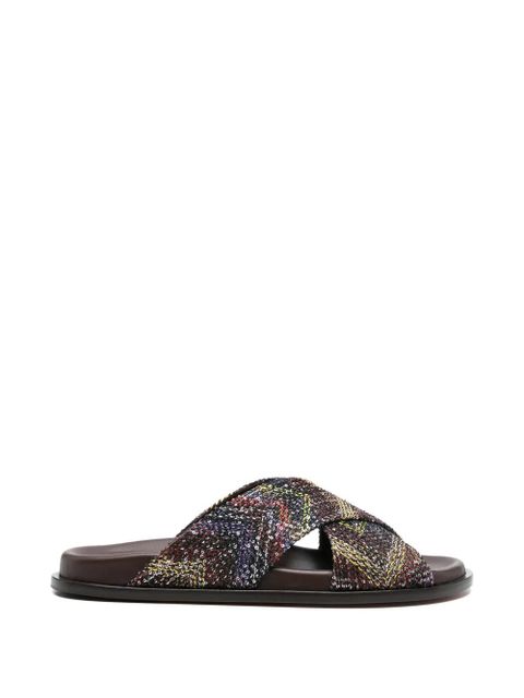 Missoni sequin criss-cross sandals - Black - zdjęcie produktu nr 1