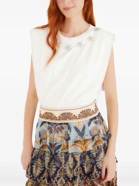 FARM Rio star-embellished tank top - White - zdjęcie produktu nr 1