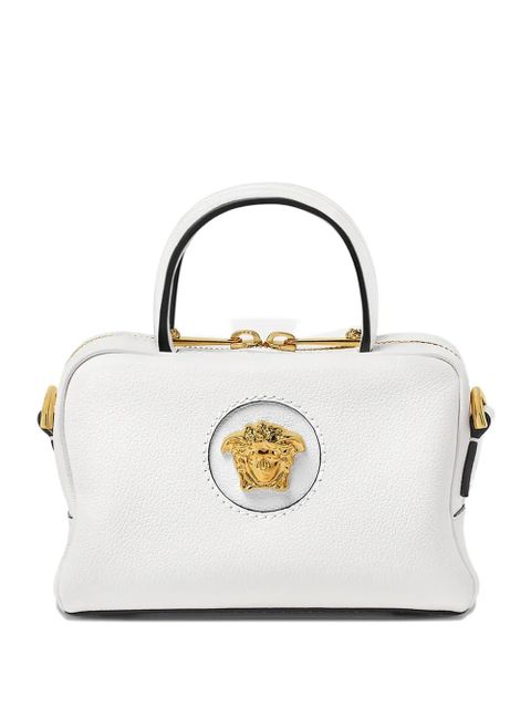 Versace La Medusa leather mini tote bag - White - zdjęcie produktu nr 1