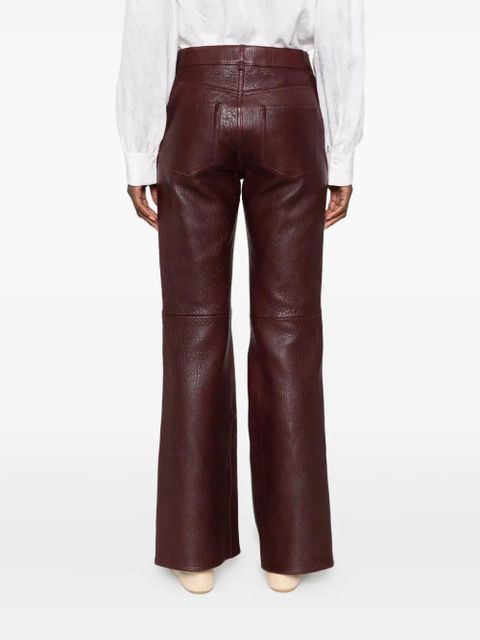 Chloé leather trousers - Red