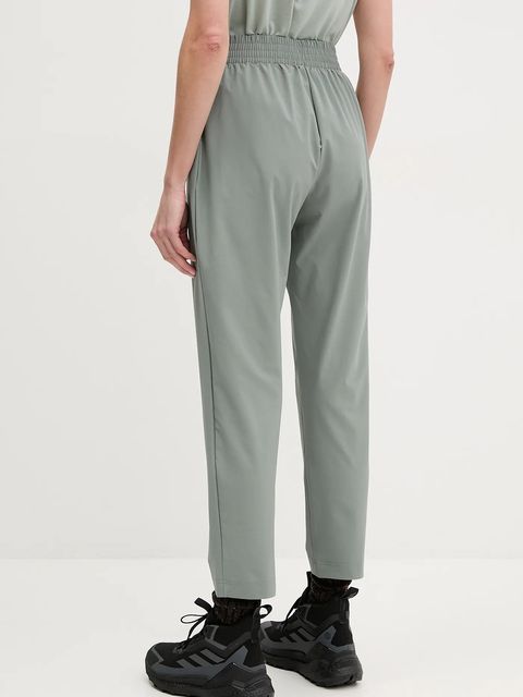 Helly Hansen spodnie sportowe Thalia 2.0 damskie kolor zielony proste high waist 34325