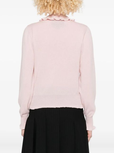 Valentino Garavani ruffled collar sweater - Pink