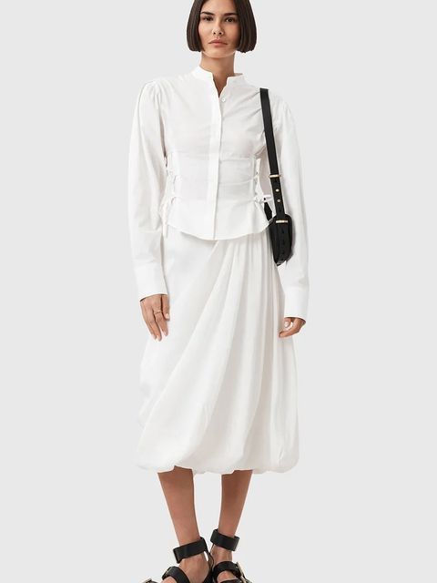 AllSaints koszula bawełniana EVANNA