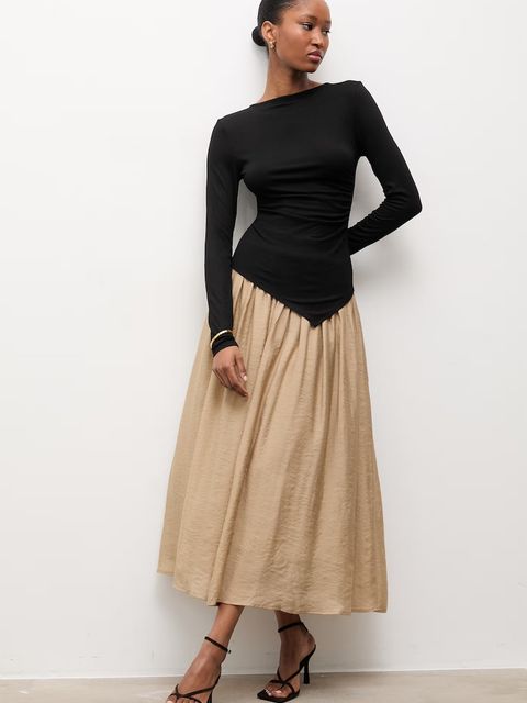 Answear.LAB bluzka asymetryczna damska z wiskozy - zdjęcie produktu nr 2