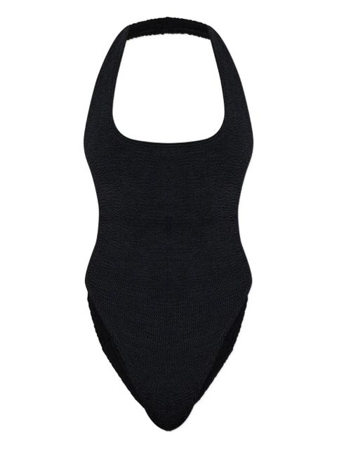 Bond-eye Ava halter textured swimsuit - Black - zdjęcie produktu nr 1