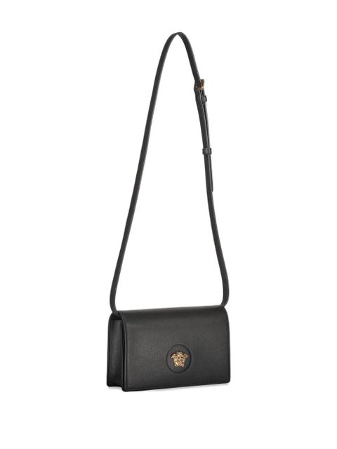 Versace logo leather mini bag - Black