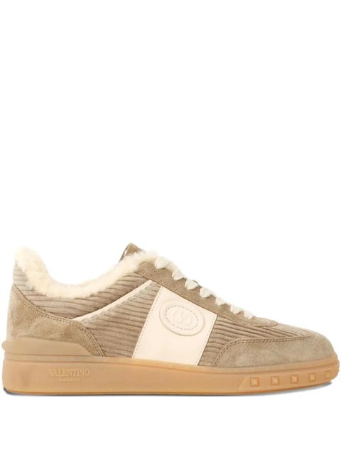 Valentino Garavani ribbes lace-up sneakers - Neutrals - zdjęcie produktu nr 1