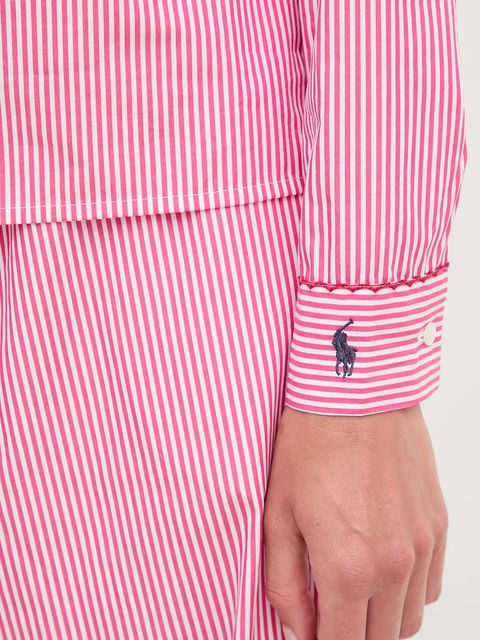 Polo Ralph Lauren piżama bawełniana damska kolor różowy bawełniana 4P0374